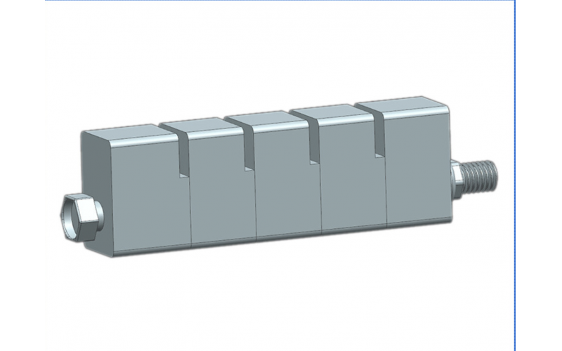 空氣型母線配件 19/22相位白色隔塊 四槽/五槽 寬30厚22